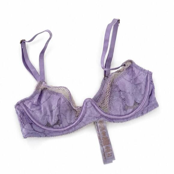 Savage X Fenty Other - Savage X Fenty Lavender Lace Underwire Bra Women’s Size 32B
